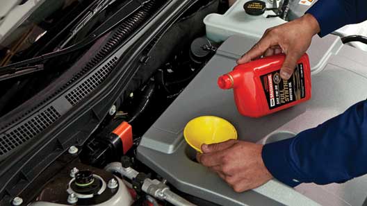 How to add motor oil