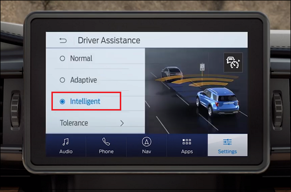 intelligent cruise control speed sign recognition not available