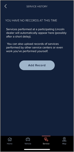 How do I find my vehicle's service history?