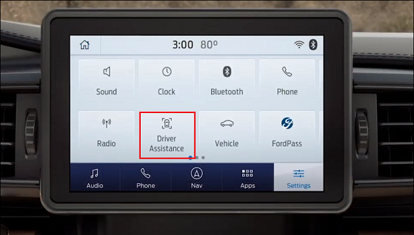 SYNC Driver Assistance Tile