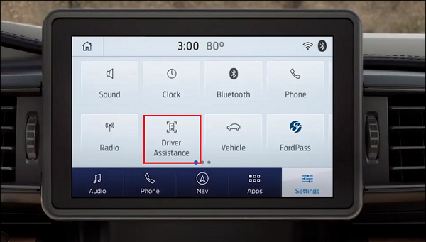 SYNC Driver Assistance button