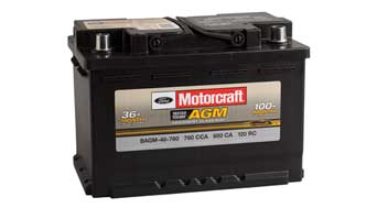 Motorcraft AGM battery