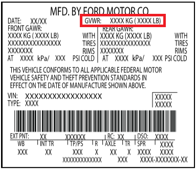 Sample door jamb label