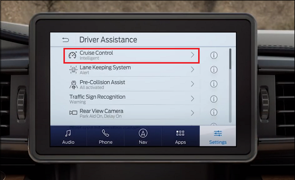 SYNC Cruise Control Tile