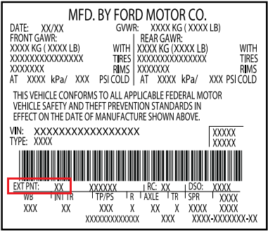 sample Doorjamb Label