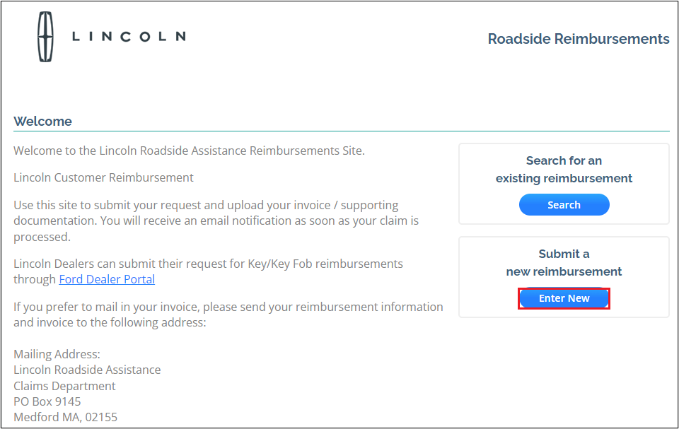How do I claim a refund with Lincoln Roadside Assistance?