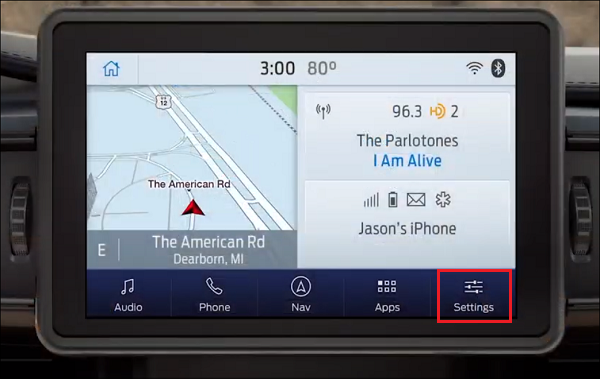 SYNC Settings Tile